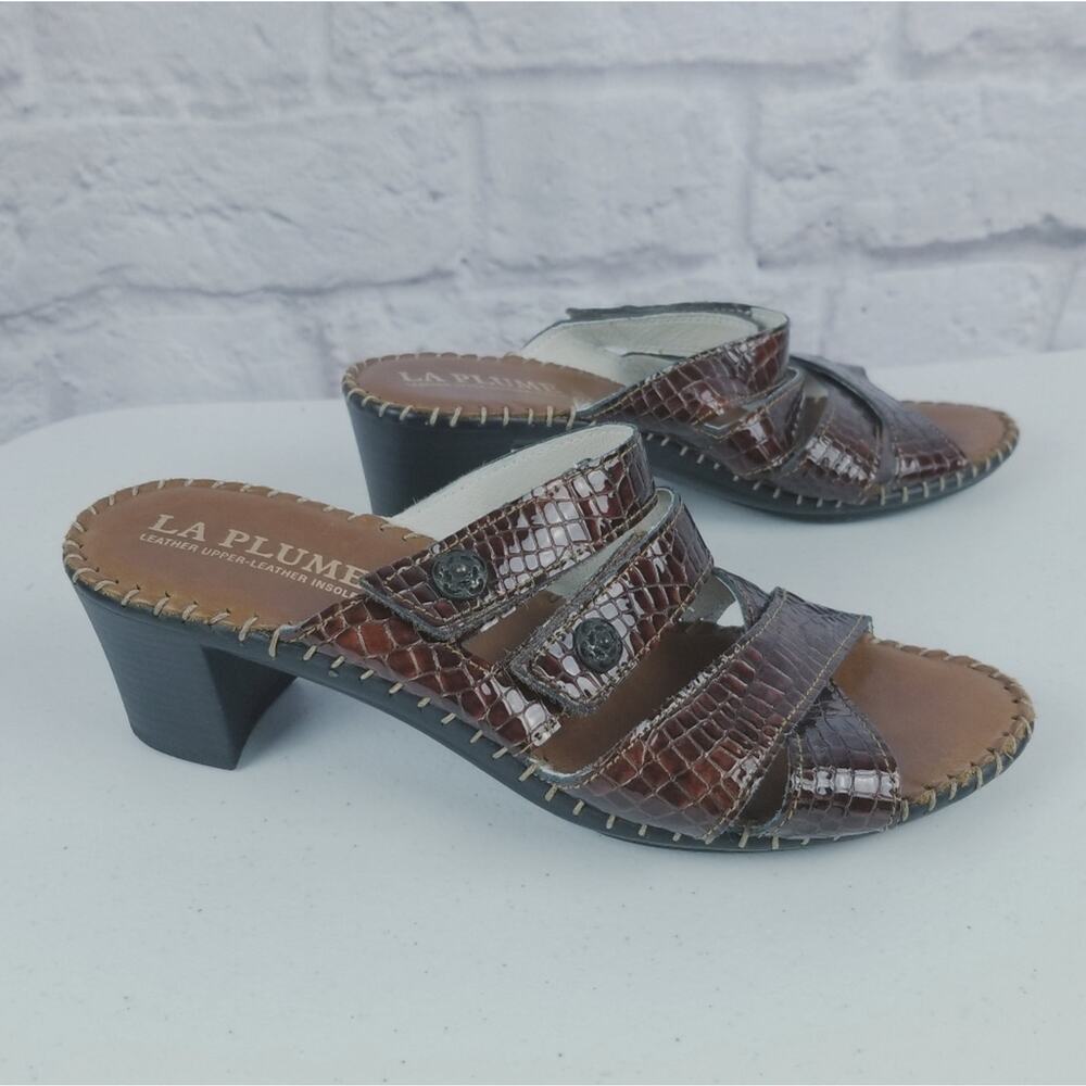 COPY - La Plume leather sandals size 39 euro 9 US…